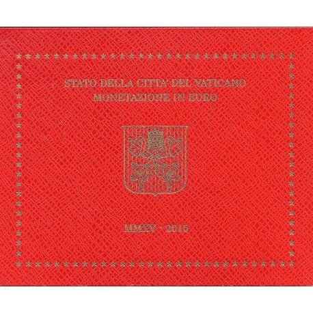 VATICAN - UNIVERSAL BRILLIANT EURO 2015 BOX - 8 COINS (3.88 euros)