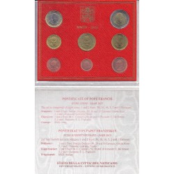 VATICAN - UNIVERSAL BRILLIANT EURO 2015 BOX - 8 COINS (3.88 euros)