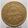 GADOURY 1082a - 40 FRANCS 1807 W - Lille - TYPE TRANSITOIRE - NAPOLÉON - KM A688