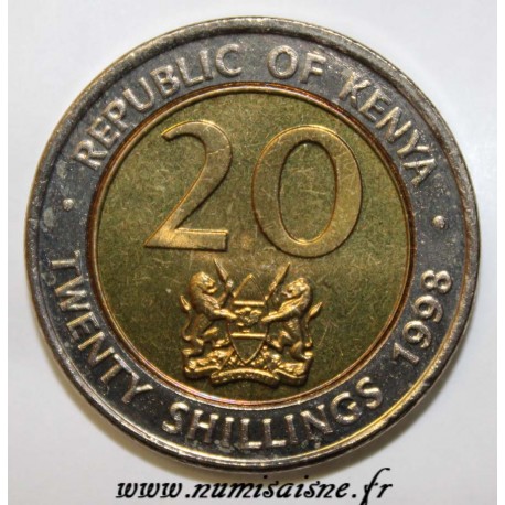 KENYA - KM 32 - 20 SHILLING 1998 - ARAP MOI