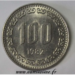 CORÉE DU SUD - KM 9 - 100 WON 1982