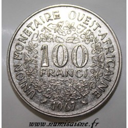 WEST AFRICAN STATES - KM 4 - 100 FRANCS 1967
