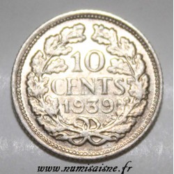 PAYS BAS - KM 163 - 10 CENTS 1939