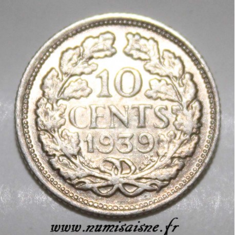 NIEDERLANDE - KM 163 - 10 CENTS 1939