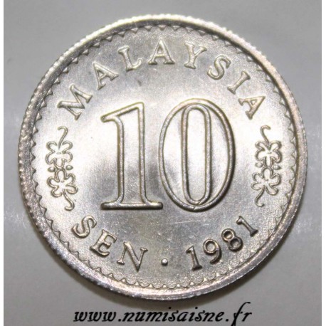 MALAYSIA - KM 3 - 10 SEN 1981