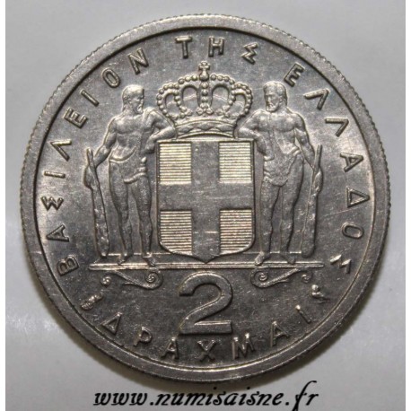 GRÈCE - KM 82 - 2 DRACHMAI 1959