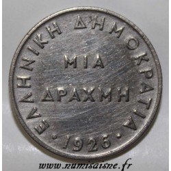 GREECE - KM 69 - 1 DRACHME 1926