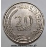 SINGAPORE - KM 4 - 20 CENTS 1980