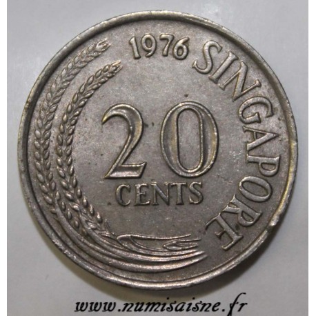 SINGAPORE - KM 4 - 20 CENTS 1976