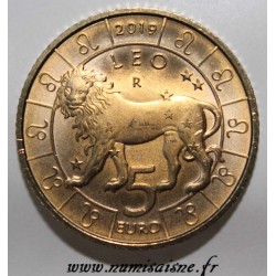 SAINT-MARIN - 5 EURO  2019 - SIGNE ASTROLOGIQUE DU LION