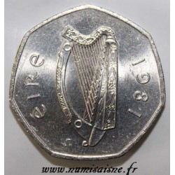 IRLANDE - KM 24 - 50 PENCE 1981