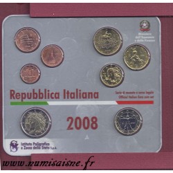 ITALIEN - KURSMÜNZENSATZ STEMPELGLANZ 2008 BU - GEBRAUCHT