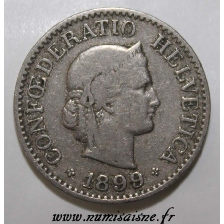 SUISSE -  KM 27 - 10 RAPPEN 1899 - LIBERTAS