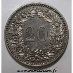 SUISSE - KM 29 - 20 RAPPEN 1908 B