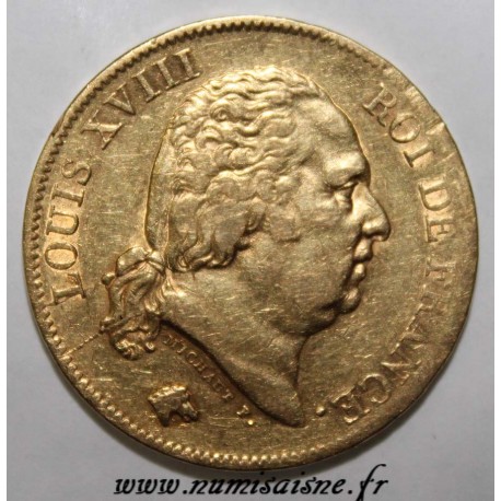 FRANCE - KM 712 - 40 FRANCS 1818 W - Lille - LOUIS XVIII