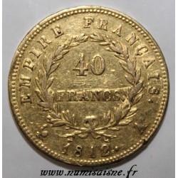 FRANCE - KM 696 - 40 FRANCS 1812 A - Paris - NAPOLEON 1st