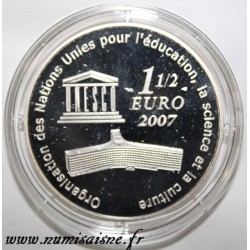 FRANKREICH - KM 1491 - 1 1/2 EURO 2007 - CHINESISCHE MAUER - GEBRAUCHT