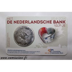 NIEDERLANDE - KM 353 - 5 EURO 2014 - 200 Jahre Nederlandsche Bank