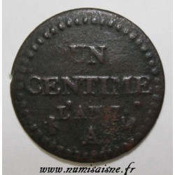 FRANCE - KM 646 - 1 CENTIME 1798 - YEAR 7 A - Paris - TYP DUPRÉ - THE REVERSE IS OFFSET AT 7h