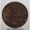 FRANCE - KM 826 - 1 CENTIME 1872 K - Bordeaux - TYP CÉRÈS