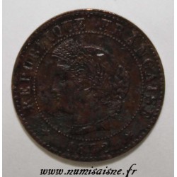 FRANCE - KM 826 - 1 CENTIME 1872 K - Bordeaux - TYP CÉRÈS