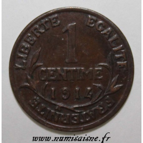 FRANKREICH - KM 840 - 1 CENTIME 1914 - TYP DUPUIS