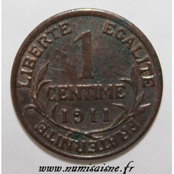 FRANKREICH - KM 840 - 1 CENTIME 1911 - TYP DUPUIS