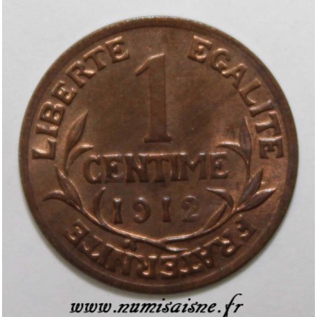 FRANCE - KM 840 - 1 CENTIME 1912 - TYPE DUPUIS