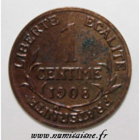 FRANCE - KM 840 - 1 CENTIME 1908 - TYPE DUPUIS