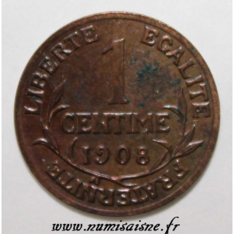 GADOURY 90 - 1 CENTIME 1908 - TYPE DUPUIS - KM 840