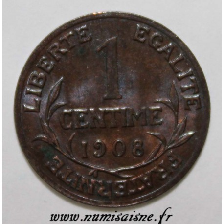 FRANCE - KM 840 - 1 CENTIME 1908 - TYPE DUPUIS