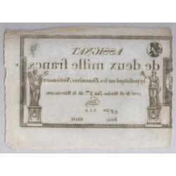 ASSIGNAT DE 2 000 FRANCS - 07/01/1795 - DOMAINES NATIONAUX