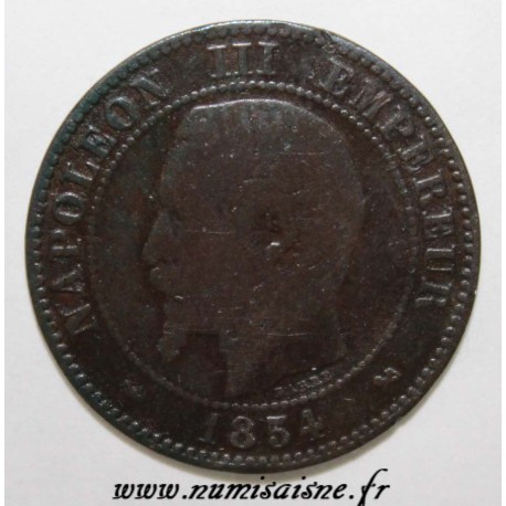 FRANCE - KM 776 - 2 CENTIMES 1854 B - Rouen - NAPOLÉON III