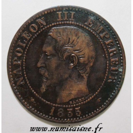 GADOURY 103 - 2 CENTIMES 1855 A - Paris - NAPOLÉON III - KM 776 - Chien