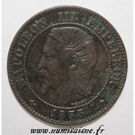 FRANCE - KM 776 - 2 CENTIMES 1855 BB - Strasbourg - NAPOLEON III