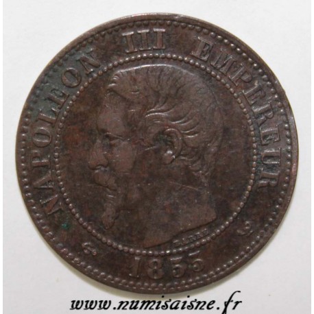 FRANCE - KM 776 - 2 CENTIMES 1855 W - Lille - NAPOLEON III