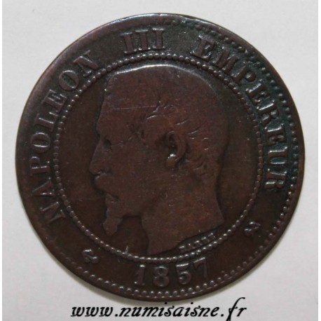 FRANCE - KM 776 - 2 CENTIMES 1857 B - Rouen - TYPE NAPOLEON III