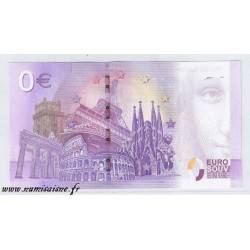 GERMANY - TOURISTIC 0 EURO SOUVENIR NOTE - LIGHTHOUSE OF ROTER SAND - WESER - 2019