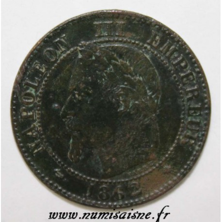 GADOURY 104 - 2 CENTIMES 1862 A - Paris - TYPE NAPOLEON III - KM 796