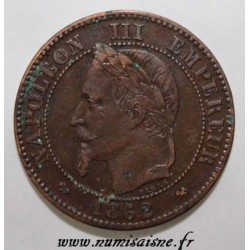 GADOURY 104 - 2 CENTIMES 1862 K - Bordeaux - TYPE NAPOLEON III - KM 796