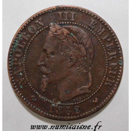 FRANCE - KM 796 - 2 CENTIMES 1862 K - Bordeaux - TYPE NAPOLEON III