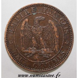 FRANCE - KM 796 - 2 CENTIMES 1862 K - Bordeaux - TYPE NAPOLEON III