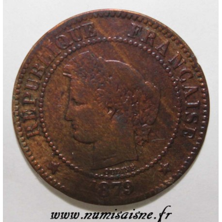 FRANKREICH - KM 827 - 2 CENTIMES 1879 A - Paris - TYP CERES