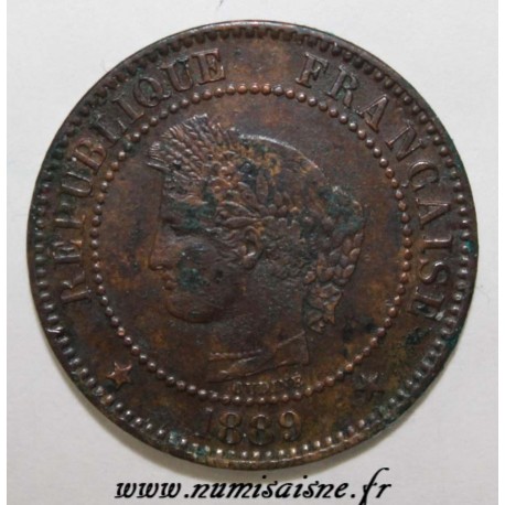 FRANKREICH - KM 827 - 2 CENTIMES 1889 A - Paris - TYP CERES