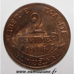 FRANCE - KM 841 - 2 CENTIMES 1908 - TYPE DUPUIS