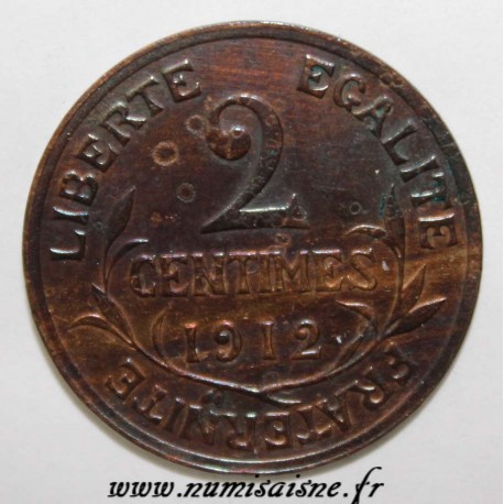 FRANKREICH - KM 841 - 2 CENTIMES 1912 - TYP DUPUIS