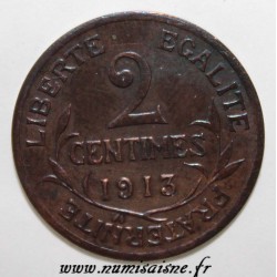 GADOURY 107 - 2 CENTIMES 1913 - TYPE DUPUIS - KM 841 - PCGS MS 64 RB
