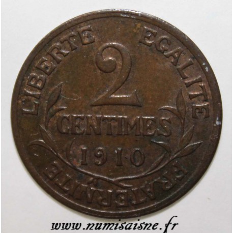 GADOURY 107 - 2 CENTIMES 1910 - TYPE DUPUIS - KM 841