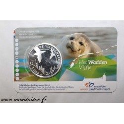 PAYS BAS - KM 370 - 5 EURO 2016 - Mer des Wadden