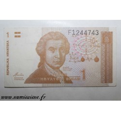 CROATIA - PICK 16 - 1 DINAR - 08.10.1991